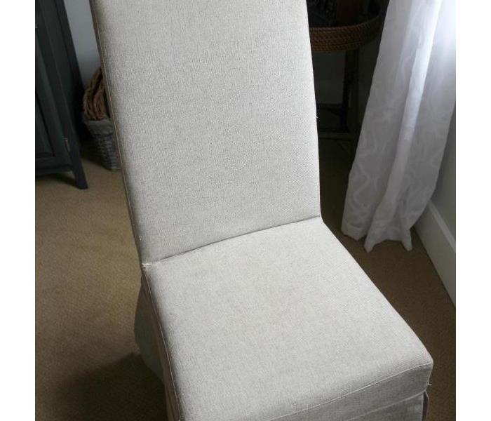 The same chair after a SERVPRO cleaning.