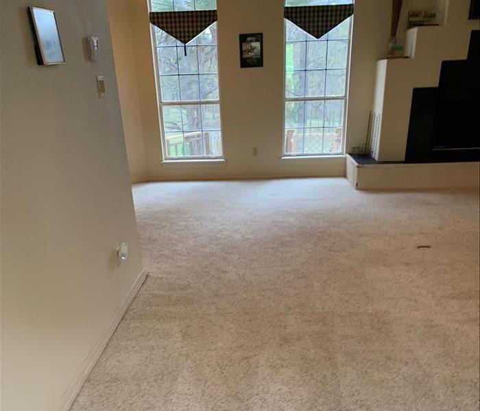 A fresh, clean carpet after a SERVPRO cleaning.